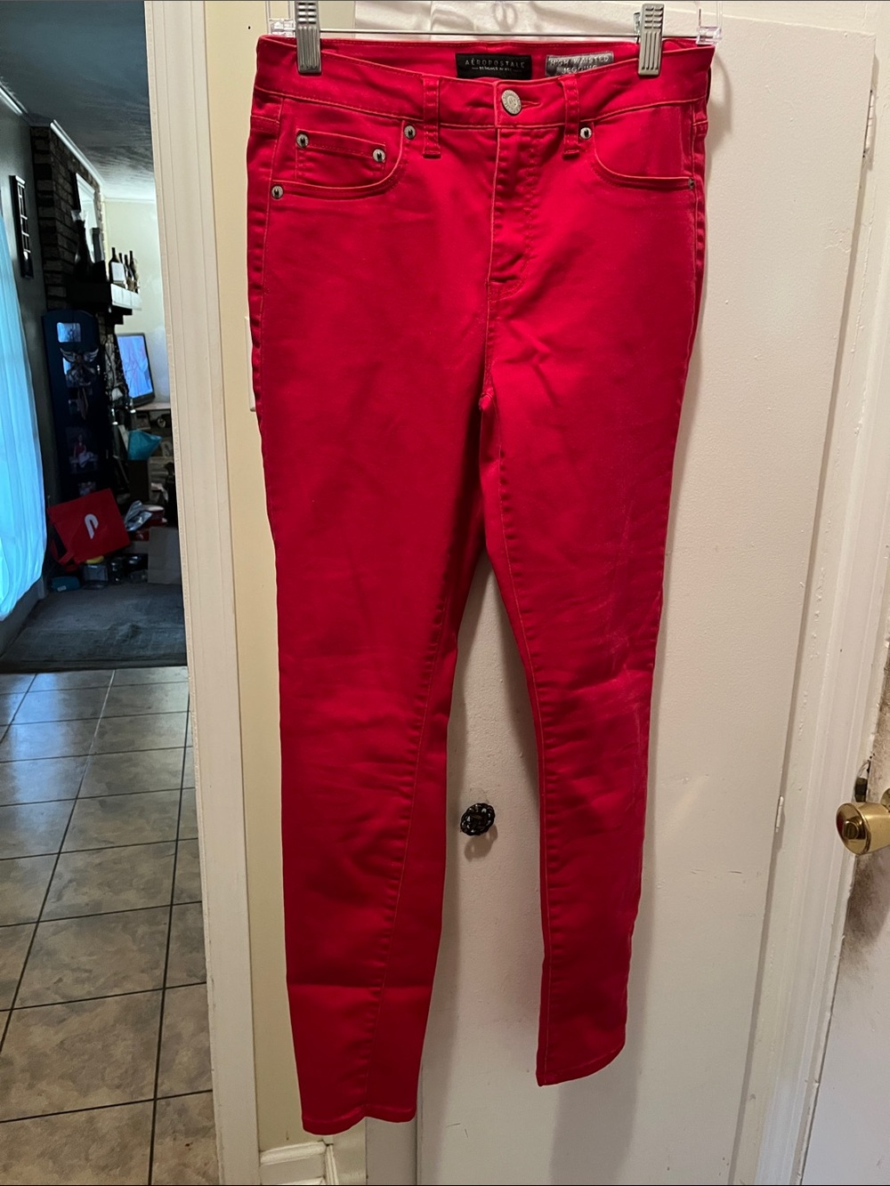 Aeropostale Red Skinny Jeans